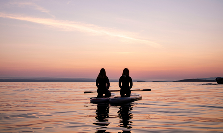 Paddleboarding in Devon and Plymouth blue wellbeing