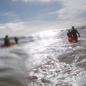 Open water swimming exploring the links between cold water swimming, mental wellbeing, menopause support, resilience, community and connection to nature.