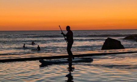 Rob McPaddling Bude Sea Pool Cornwall water activities bluemind